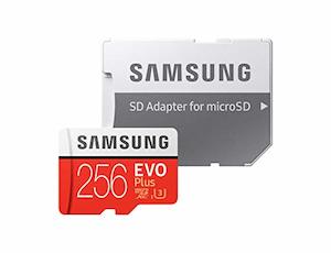 Samsung EVO Plus 256GB MicroSDXC U3 (MB-MC256GA) with Adapter