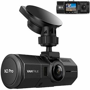 Vantrue N2 Pro Uber Dual Dash Camera - 2.5K 1440P Front & 1080P Inside (24hr Mot…