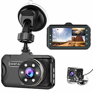 CHORTAU Dual Dash Cam [3 inch Front & Rear] Camera [Full HD/170°Wide Angle/Nigh…