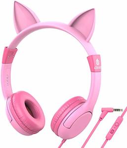 iClever HS01 Kids Headphones with Microphone (Food Grade Safe, Volume Limited 85…