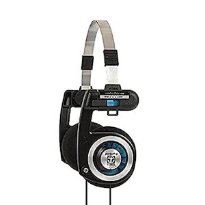 Internet only: Koss PortaPro On-Ear Headphones with Case (Black/Silver)