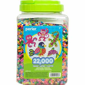 Perler Beads 22000pc Bulk Assorted Multi-Color Fuse Crafts for Kids (22000 pcs)