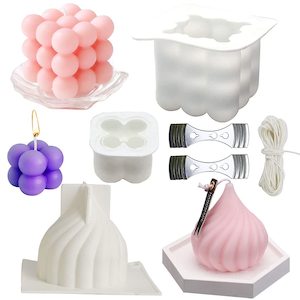 Internet only: Silicone 3D Candle Mold Moulds (3 Pcs), Onion Shape for DIY Beeswax, Candy, Soap and Soy Wax Crafting, Home Decoration and Gift Ideas, by Bubble Candle Molds