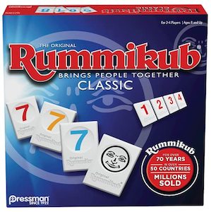 Internet only: Rummikub by Pressman Classic Edition (Blue) - Original Rummy Tile Game