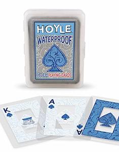 Internet only: Hoyle Waterproof Clear Playing Cards (Pack of 1)