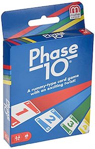 Phase 10 Card Game (108 Cards), Ages 7+ - Great for Kids, Families & Adults