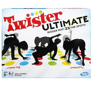 Twister Ultimate Party Game with Alexa (Amazon Exclusive), Bigger Mat, More Colo…