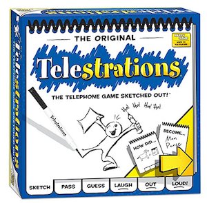 USAOPOLY Telestrations 8-Player Original Board Game for Kids & Adults (Multicolor)