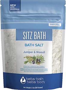 Sitz Bath Soak 32 fl. oz. (BPA Free) with Epsom Salt, Natural Geranium, Frankinc…