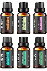 OnePure 6x10ml Essential Oils Set for Diffusers, Humidifiers, Massage & Aromathe…