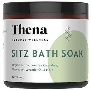 Organic Postpartum Sitz Bath Soak - Natural Hemorrhoid Treatment (Essential Oils & Epsom & Dead Sea Salts)