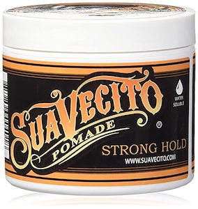 Internet only: Suavecito 4oz Strong Hold Pomade (1 Pack) - Medium Shine, Flake-Free, Water-Based Hair Gel - Easy to Wash Out, All-Day Hold For All Hair Styles