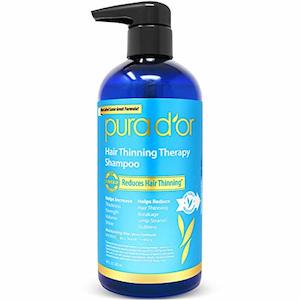 PURA D'OR Hair Thinning Therapy Biotin Shampoo with Argan Oil, Herbal DHT B…