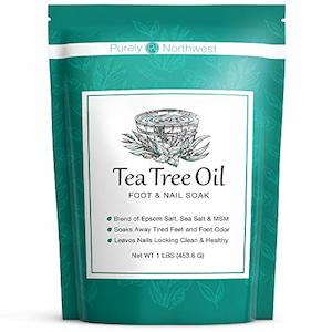 Purely Northwest Tea Tree Oil and Epsom Salt Foot Soak (16 Oz), Professional Ped…