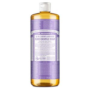 Dr. Bronner's Pure-Castile Lavender Liquid Soap (32oz) - Made with Organic …