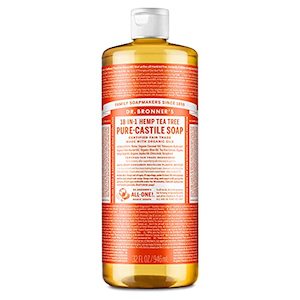 Dr. Bronner's Pure-Castile Liquid Soap - Tea Tree (32 oz), Made with Organi…