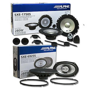 Alpine 6.5" 2-Way Car Audio Component System with SXE-6925S 6x9 2-Way Coaxial Sp…