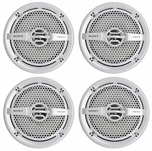 Sony XS-MP1611 6.5in 280W 4? Dual Cone Marine Audio Stereo Speakers (2 Pairs), W…