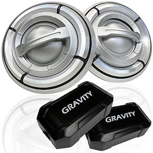 Gravity G-245TW Flush Angle Car Tweeter Kit (1-in, 300W, Silk Dome)