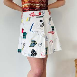 Patchwork Mini Skirt (M)