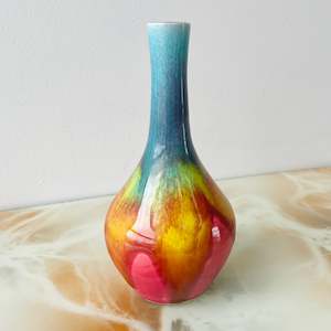 Second hand clothing: Small Rainbow Pottery Vase