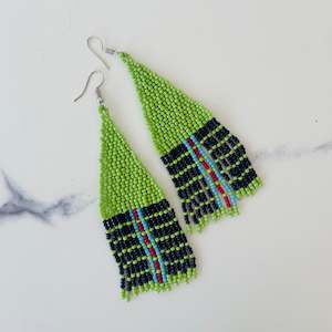 Boho Beaded Drop Earrings