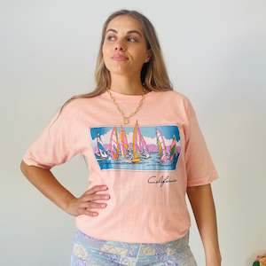 Second hand clothing: Vintage California Postcard Tee (L)