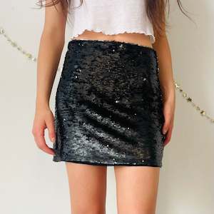 Second hand clothing: Sequin Mini Skirt (XS)