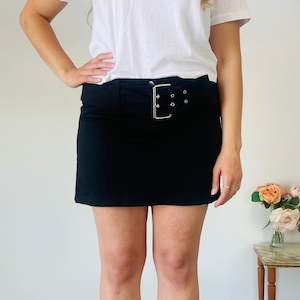 Belted Y2K Mini Skirt (M-L)