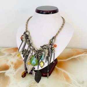 Chunky Boho Beaded Necklace