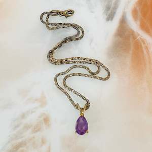 Amethyst Pendant Necklace