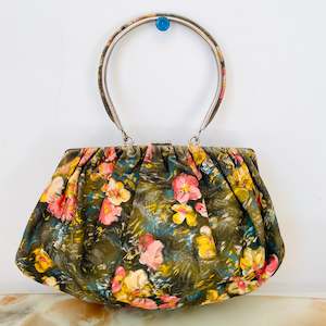 Vintage Cotton Floral Handbag