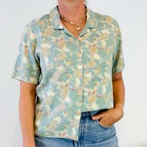 Vintage Floral Blouse (L)