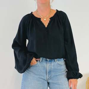 Aje Balloon Sleeve Blouse (S-M)