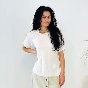 Marle Silk Linen Blend Top (S)