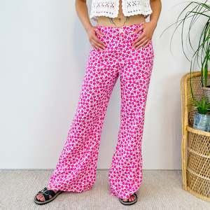 Afends Flared Floral Pants (S-M)