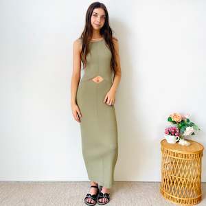 Bec + Bridge Ribbed Maxi Dress (M)