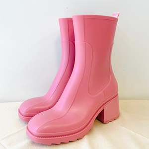 Pink Rubber Boots (38)