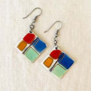 Vintage Ceramic Earrings