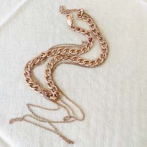 Second hand clothing: Layered Chain Necklace