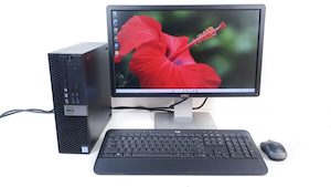 Dell OptiPlex 7040 Desktop PC Bundle – i5 6th Gen, 8GB RAM, 512GB SSD