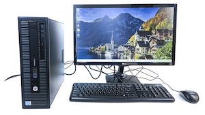 HP EliteDesk 800 G1 Business Computer Bundle – i7, 16GB RAM, 256GB SSD