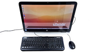 HP Pavilion 23-p105a All-in-One TOUCH Desktop PC with accessories