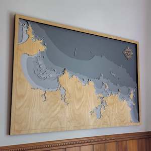 Wooden Map: Far North (XL)