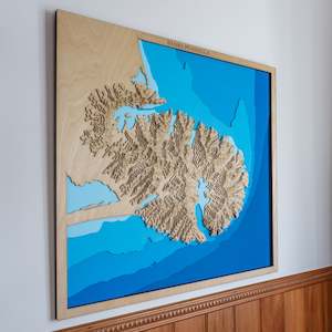 Wooden Map: Banks Peninsula - XL