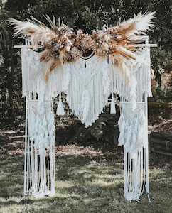 Backdrop Hire: Ariel Macrame Backdrop