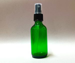 60ml Green Bottle with Black Mist Spray