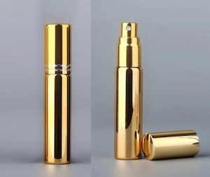 10ml Gold Glass Gold Perfume Atomizer