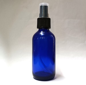 60ml Blue Glass Bottle with Black Mist Spray