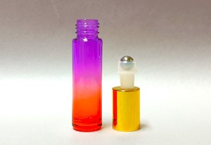 10ml Purple & Orange Roll On Glass Bottle